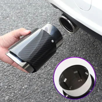 

Exhaust Muffler Tip Stainless Steel Pipe Chrome Trim Car Rear Tail Throat matte Trim For Mazda 3 Axela 2019 2020 Car Accessories