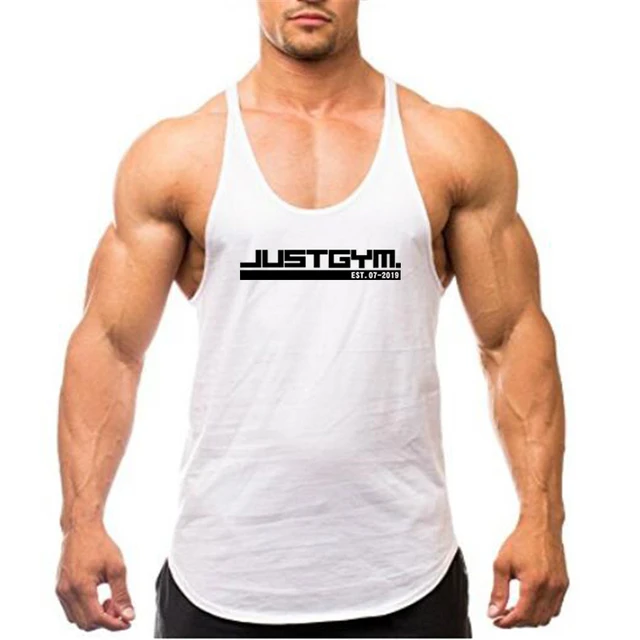 Été haut de sport hommes gymnases vêtements musculation maillot de corps  travail entraînement t shirts séchage rapide homme sans manches gilet de  course