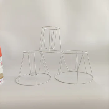 

Abajur Circular Lampshade Frame Ring 17/23.5/25.5cm Diameter Lamp Light Shade DIY Making Kit Set Iron E27 Lampshade Frame