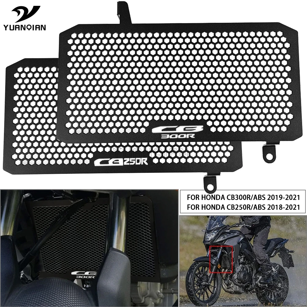 Black allroundsupplier Motorbike Accessories for CB300R CB 300R CB300 R Part 2018 2019 2020 2021 Radiator Guard Protective Cover Grill Protector