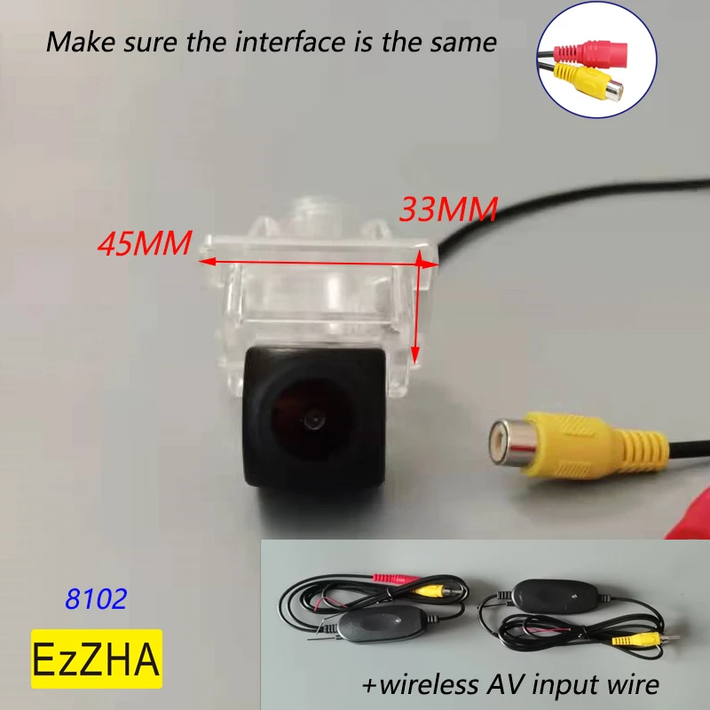 

EzZHA CCD HD Wireless Car CCD Rear Camera Fisheye Night Vision For Mercedes Benz C E S CL Class W204 W212 W216 W221