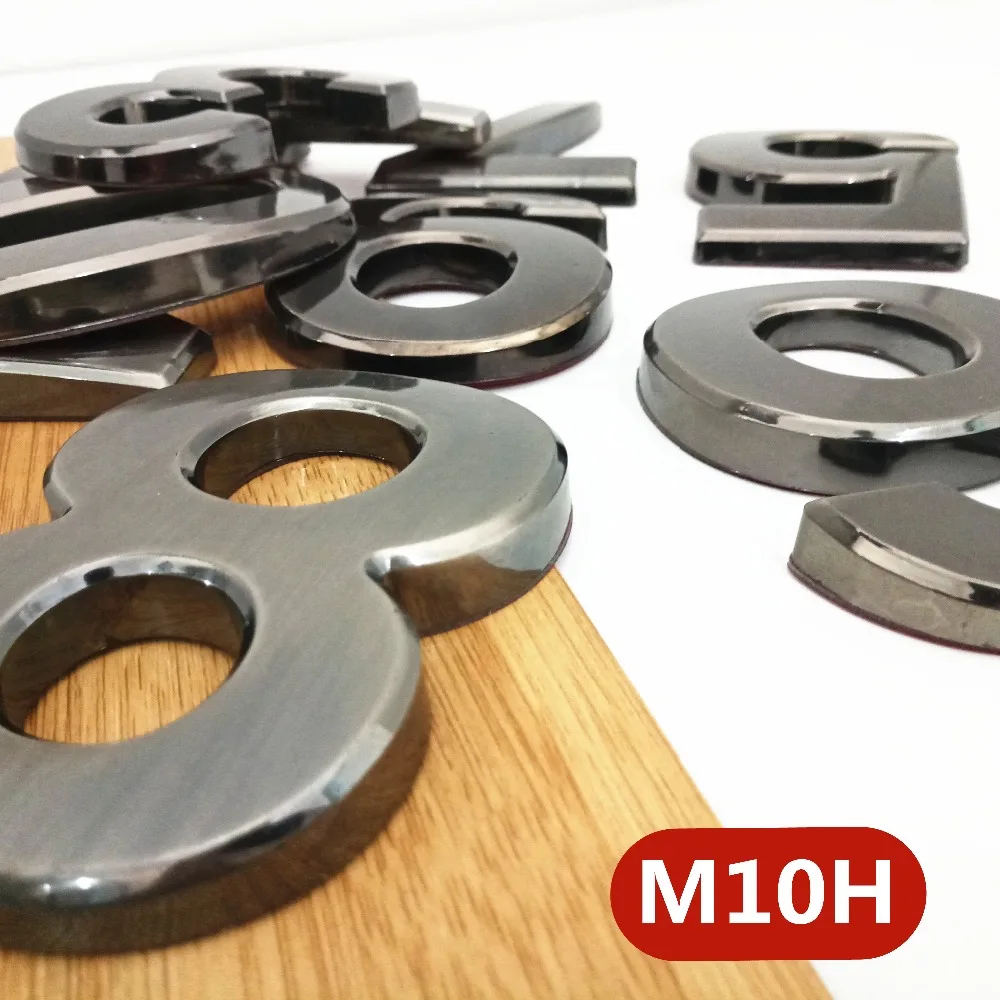 M10H深灰10cm塑料门牌=e细节