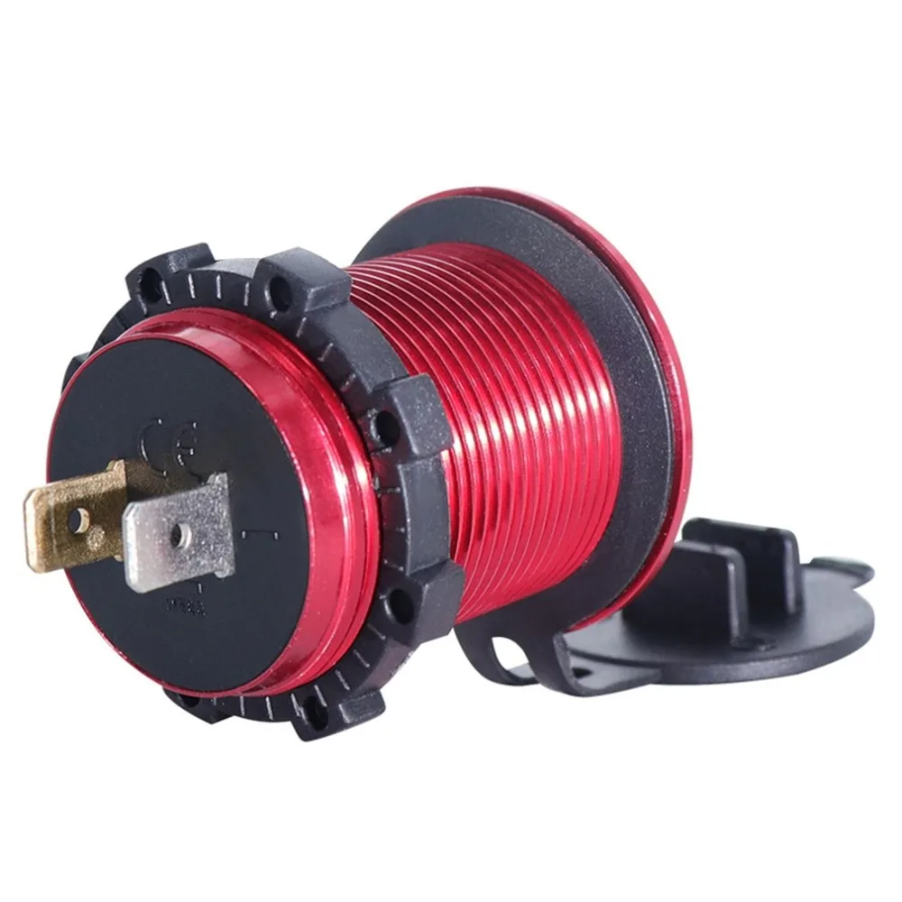 DC 12 V-24 V 4.2A Dual USB светодиодный Авто Зарядное устройство для мото Авто Грузовик ATV Лодка адаптер розетка Мощность Зарядное устройство s