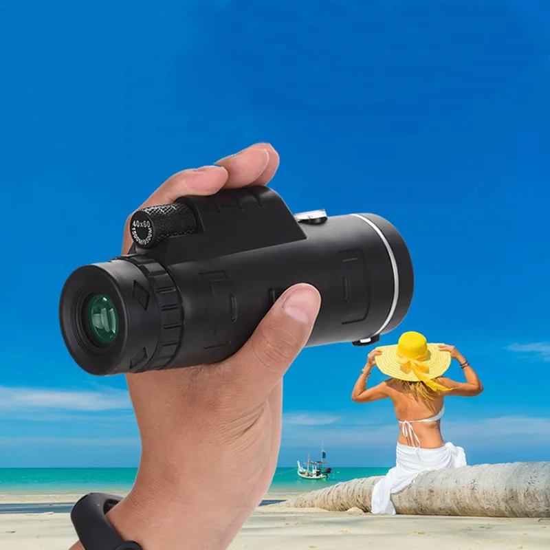 High-definition night vision binoculars 40X60 monoculars with compass can be connected to mobile phones take pictures | Инструменты