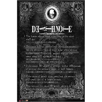 

Death Note Rule Poster Custom Satin Poster Print Cloth Fabric Wall Poster Print Silk Fabric Print Poster