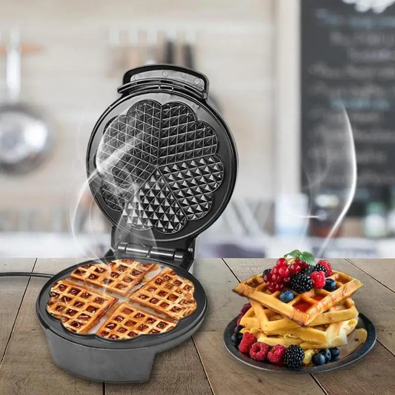 Waffles Maker Electric Egg Puff Cake Oven Breakfast Baking Machine Kitchen Tools - 4000341312185