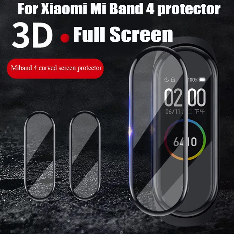 BOORUI 3D пленка для Xiaomi mi Band 4 Защитная мягкая крышка для mi band 4 изогнутый полноэкранный чехол mi band 4 защитный чехол для экрана