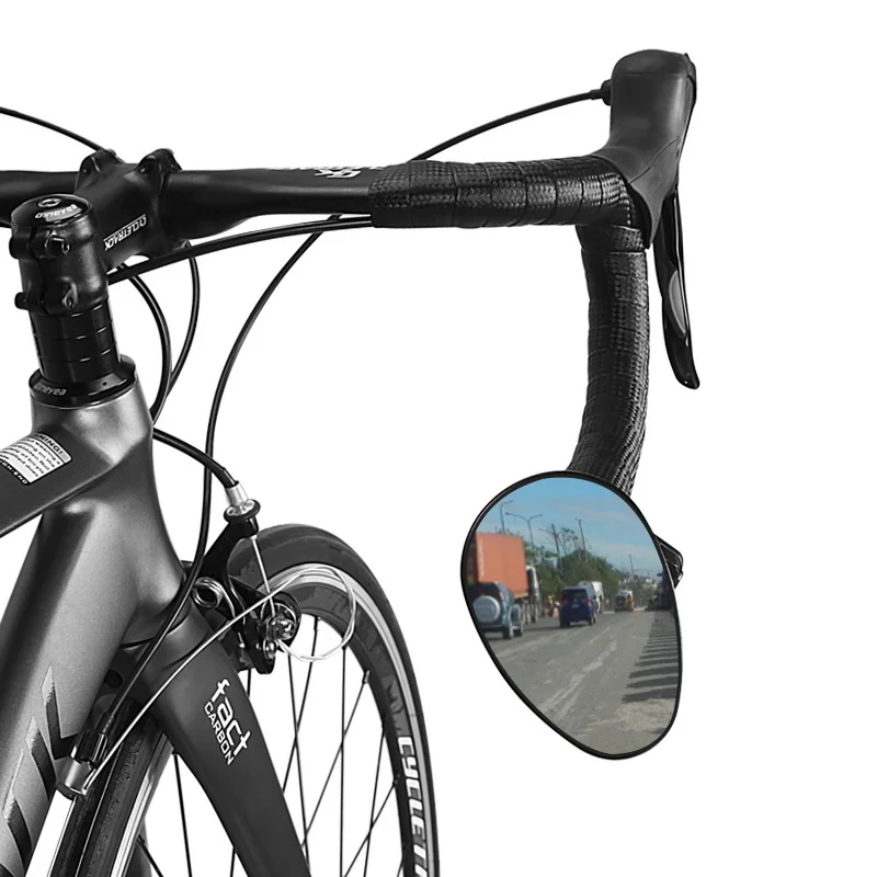 Универсальный объектив зеркало для велосипеда с отражателем, стальной светильник, руль MTB, зеркало для велосипеда, зеркало безопасности заднего вида