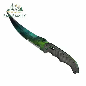 

EARLFAMILY 13cm x 11.2cm for CSGO Skin Flip Knife Gamma Doppler Car Stickers and Decals Vinyl DIY Occlusion Scratch JDM Camper