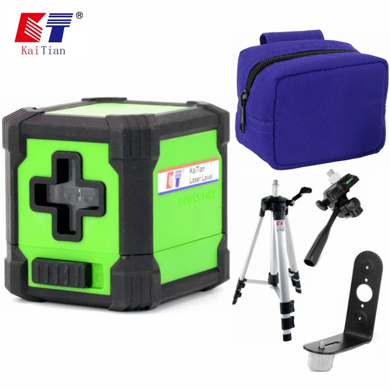 

Kaitian 2 Lines Red/Green Lasers Level Self-Levelling Portable Magnetic Bracket Horizontal&Vertical Adjustment Higher Visibility