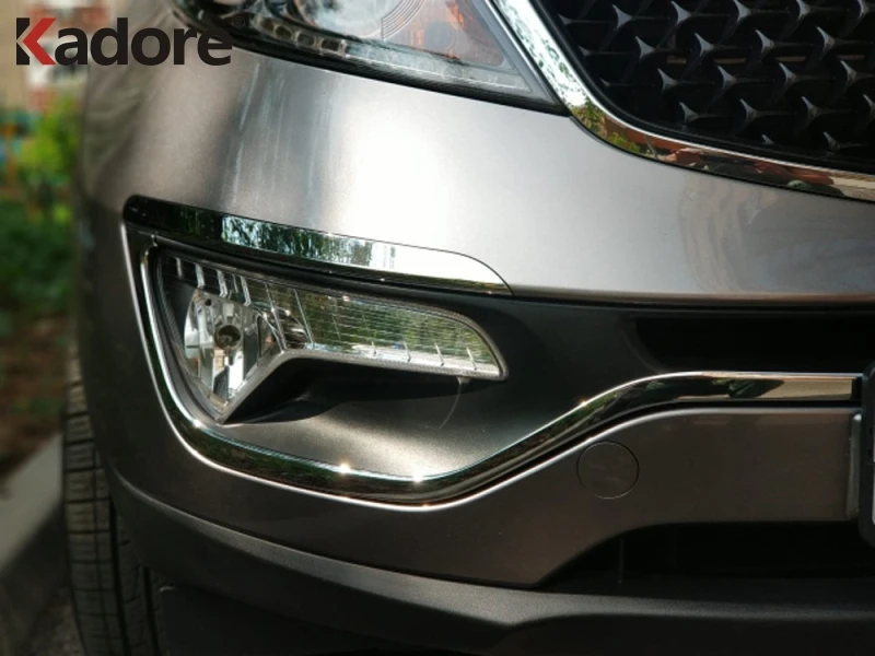 Для Kia Sportage 2010 2011 хром передний бампер противотумансветильник рамка крышка