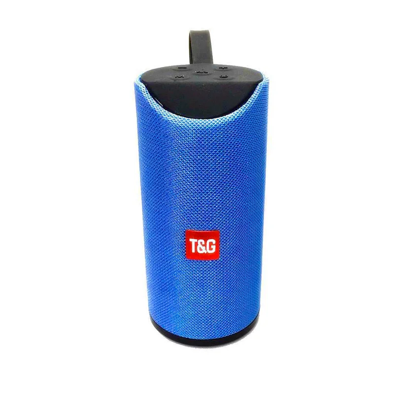 TG Bluetooth динамик портативный Открытый громкий динамик беспроводной мини Колонка 3D 10 Вт стерео музыка объемный Поддержка FM TF карта бас-бокс - Цвет: Синий