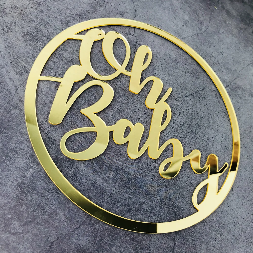 Oh Baby Sign Party Event Decorations for Baby Shower Decorations Backdrop Photo Prop Gender Reveal (2)