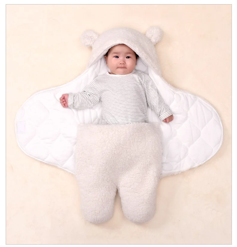 

The new hooded blanket will provide warm blankets for infants between 0 and 6 months of age baby swaddle