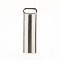 Pure Titanium Mini Sealed Waterproof Storage Pill Box Perfume Case EDC Tools Eco-friendly Outdoor Pill Box