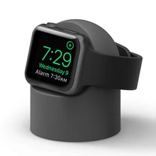Подставка для зарядного устройства для Apple Watch 5 4 3 iWatch 44 мм 42 мм 40 мм 38 мм силиконовый держатель для ночного зарядного устройства Аксессуары для apple watch Подставка для зарядного устройства для Apple Watch 5 4 3 iWatch 44 мм 42 мм 40 мм 38 мм силиконовый держатель для ночного зарядного устройства Аксессуары для apple watch