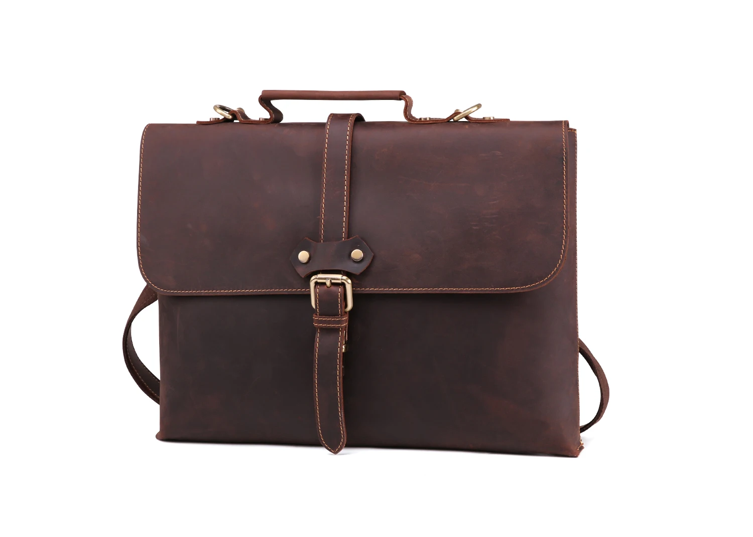 JOGUJOS мужской портфель из натуральной кожи Crazy Horse кожаная сумка-мессенджер для ноутбука деловая сумка через плечо модные сумки на плечо