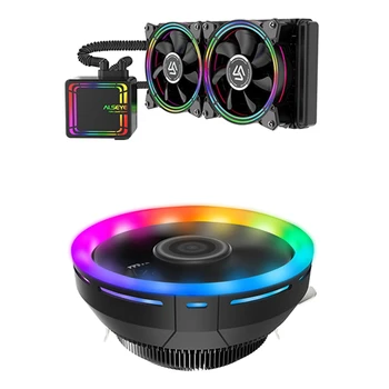 

Alseye 1pcs H240 Integrated Water Cooling Radiator & 1pcs H120Z Cpu Cooler 4Pin Pwm Rgb Cooling Fan Quiet Radiator