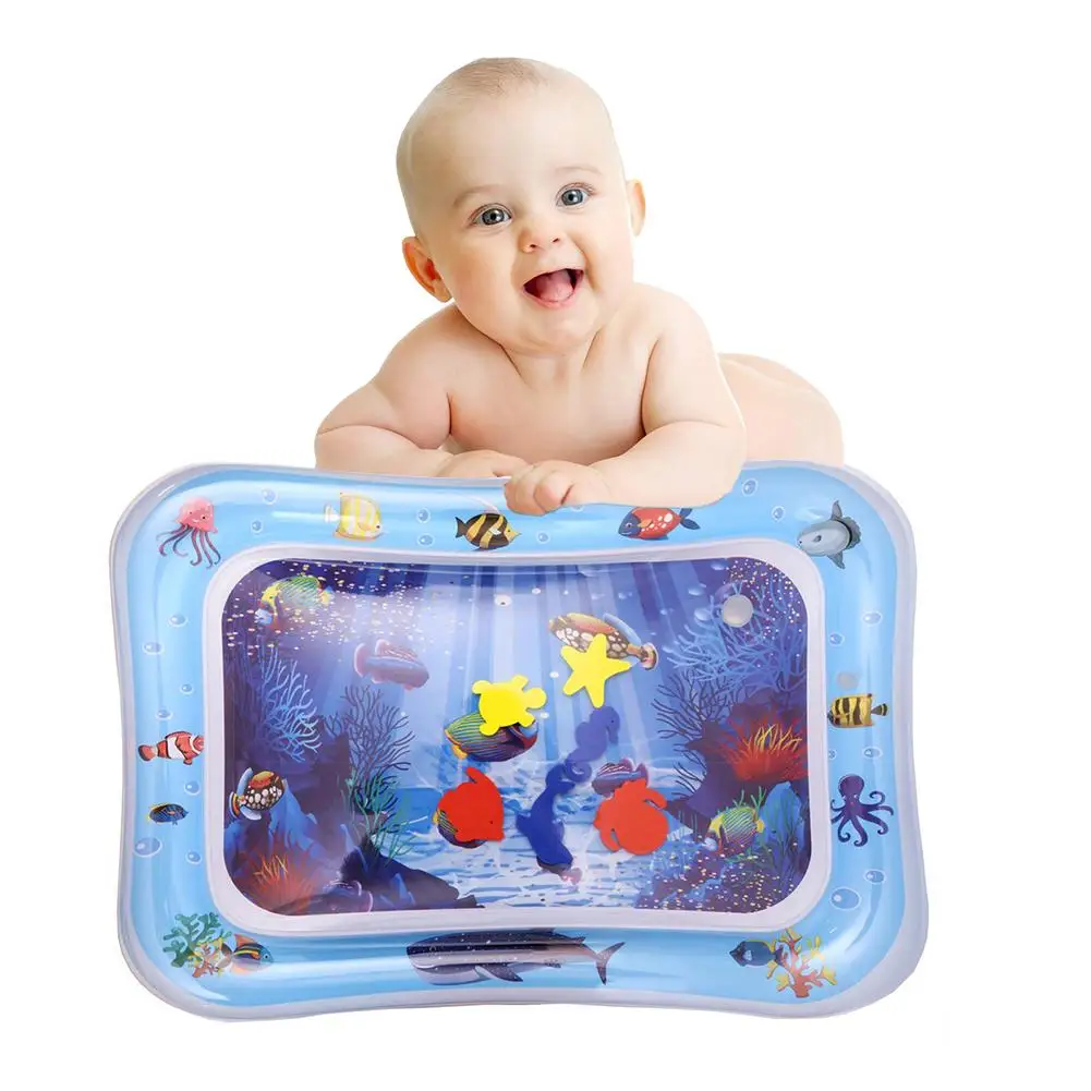 

Baby Water Play Mat Inflatable PVC Infant Tummy Time Playmat Toddler Water Pad For Kids Fun Activity Play Center