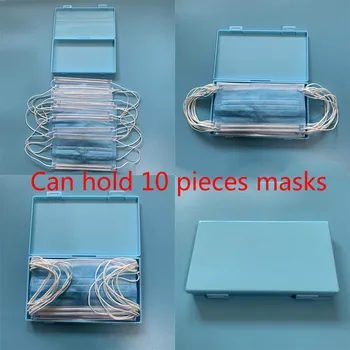 

Macaron Color Mask Box student Dustproof Mask Buckle storage box thicken KN95/N95 masks holder Portable Plastic Packaging Box