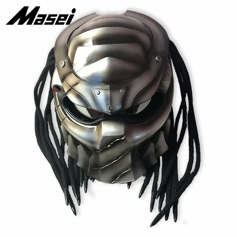 Masei 2019 новый шлем &quotхищник&quot Гибкая полоса освещения автомобиля Стайлинг маска