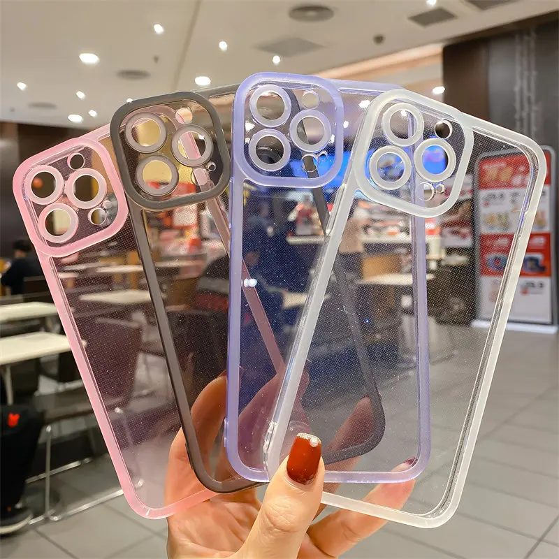 Fashion Clear Glitter Phone Case For iPhone 13 11 12 Pro Max XS Max X