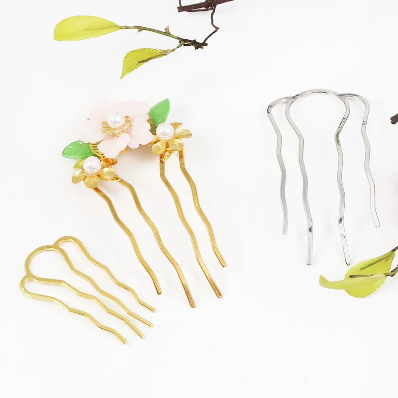 Retro 4 Teeth Comb Hair Accessories Hairpin Vintage Barrette Clip