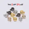 50Pcs/lot Pendant Clip Clasps Bail Hooks  CCB Big Hole Bead Spacer Loose Beads Connector For Jewelry Making Supplies ► Photo 2/6