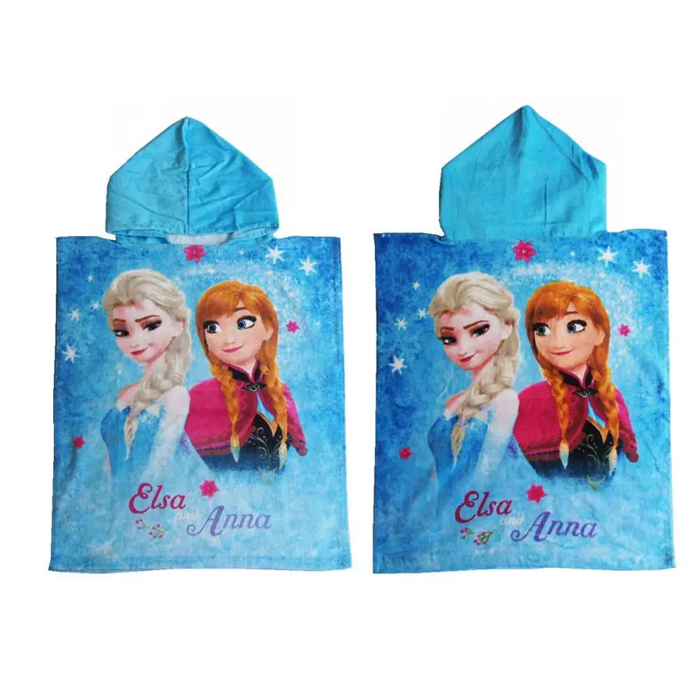 frozen anna hooded towel