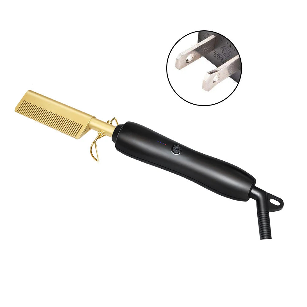 Alisador de Cabelo em Linha Modelador de Cabelo Plana Ferros Alisamento Escova Quente Aquecimento Pente Reta Estilor Ondulação Ferro 88 quente aquecimento pente cabelo em linha reta