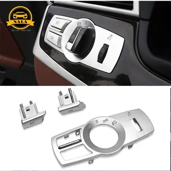 

Headlight Switch Buttons Decorative Frame Covers for BMW f10 f25 f26 f01 X3 X4 frame trim stickers replacement switch cover