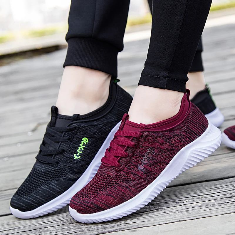 Women Casual Shoes  Middle-aged Elderly Walking Shoes Women Sneakers Shoes  Light Flats Shoes Women Cotton Fabric Shoes Big Size