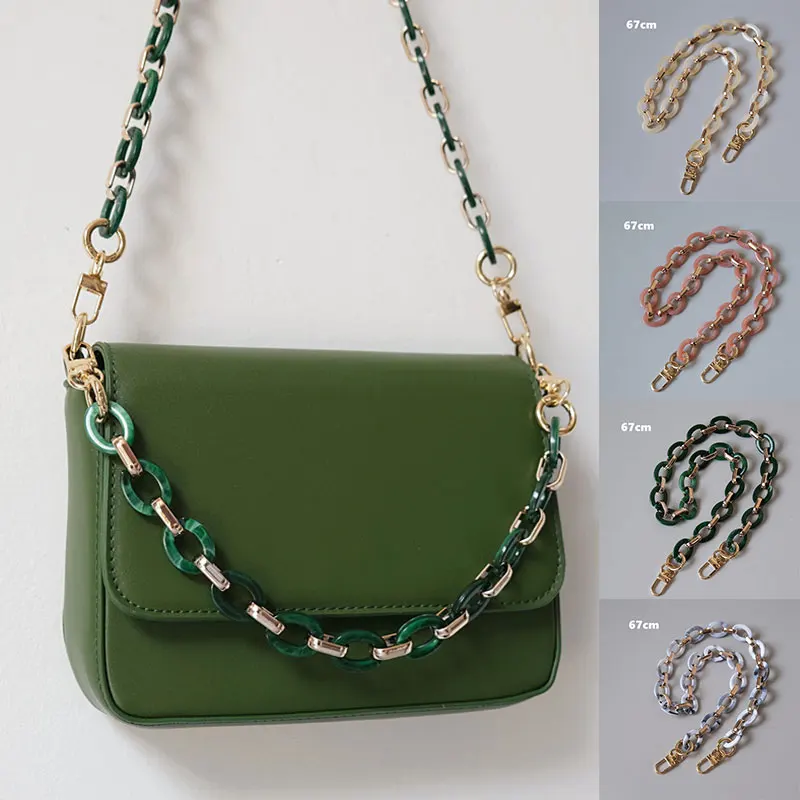 

Decorative Chain Handbag New Fashion Bag Accessory Detachable Replacement Acrylic Chain Luxury Strap Resin Shoulder Clutch Chain