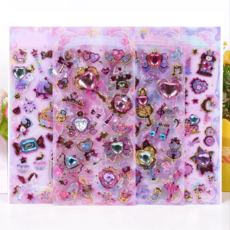 

1pcs/pack Kawaii Stationery Stickers Fun gem stickers DIY Craft Scrapbooking Album Junk Journal Happy Planner Diary Stickers