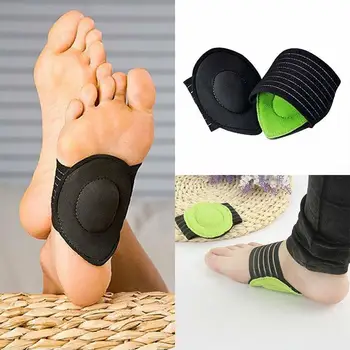 

Durable Plantar Fasciitis Heel Pain Black Gel Foot Cushions Insole Women Feet Pad Insoles Arch Support High Heels Ladies 2pcs