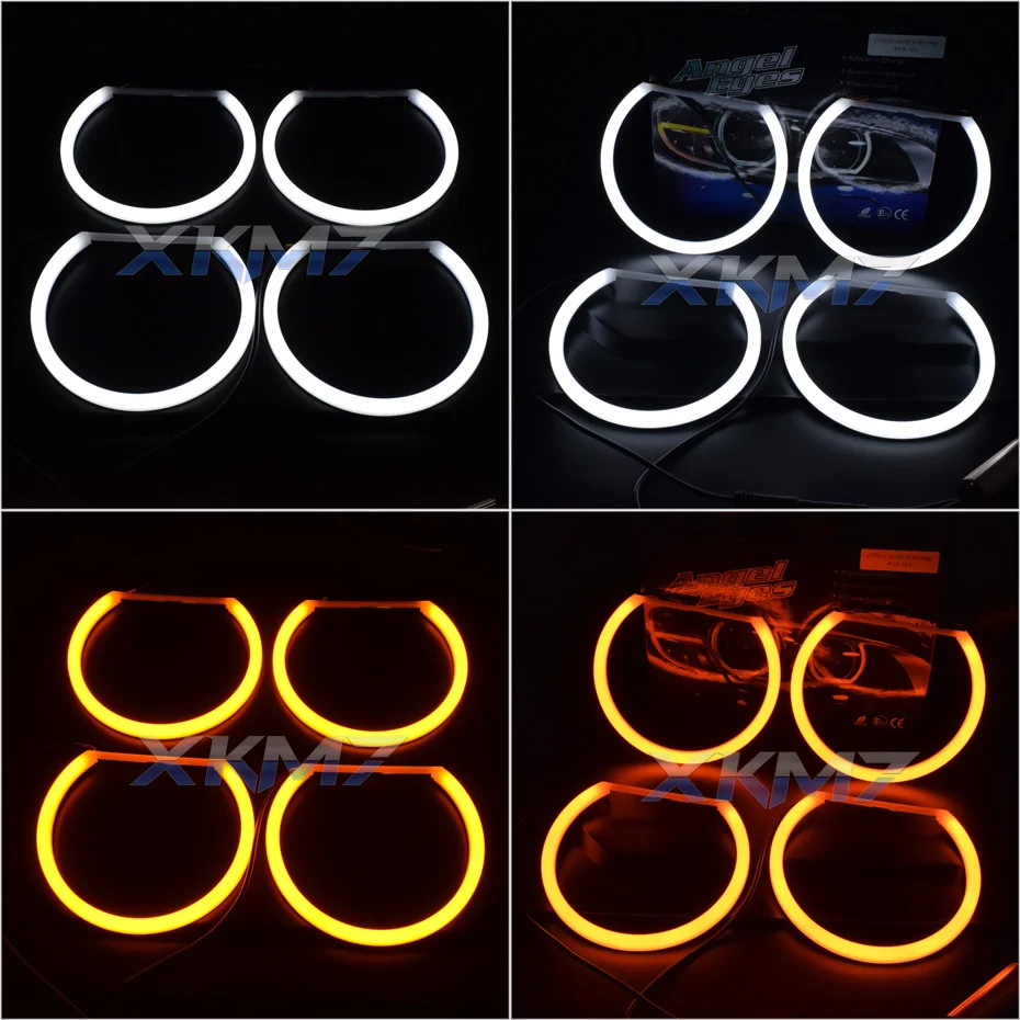 Ojos de Ángel de algodón RGB para BMW, E46, M3, E36, E39,  Sedan/Wagon/Coupe, faro DRL Halo Light APP, accesorios de coche compatibles  con Bluetooth - AliExpress