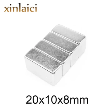 

10/30/50 pcs Strong Block Magnets 20x10x8 mm Rare Earth Neodymium NEW Art Craft Connection free shipping 20*10*8mm