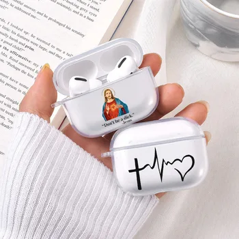 

Faith Christian Religious Jesus Bible verse accessories Case for Airpods 2 1 Earphone Cover for Airpods Soft Clear Earphone case