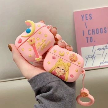 

3D Earphone Case For Airpods Pro Case Silicone Cute Girl Stitch Cartoon Headphone/Earpods Cover For Apple Air pods Pro 3 Cases