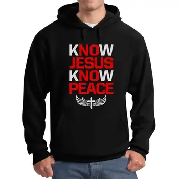 

TeeStars Men's - Know Jesus Know Peace Hoodie