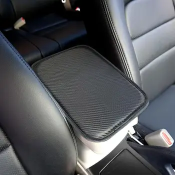 

Universal Car Armrest Pad Cover Auto Center Console Box Carbon Fiber Leather Cushion Mat