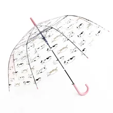 RST зонтик внешней торговли Экспорт Европа милый мультфильм кошка прозрачный экологически чистый Apollo клетка зонтик