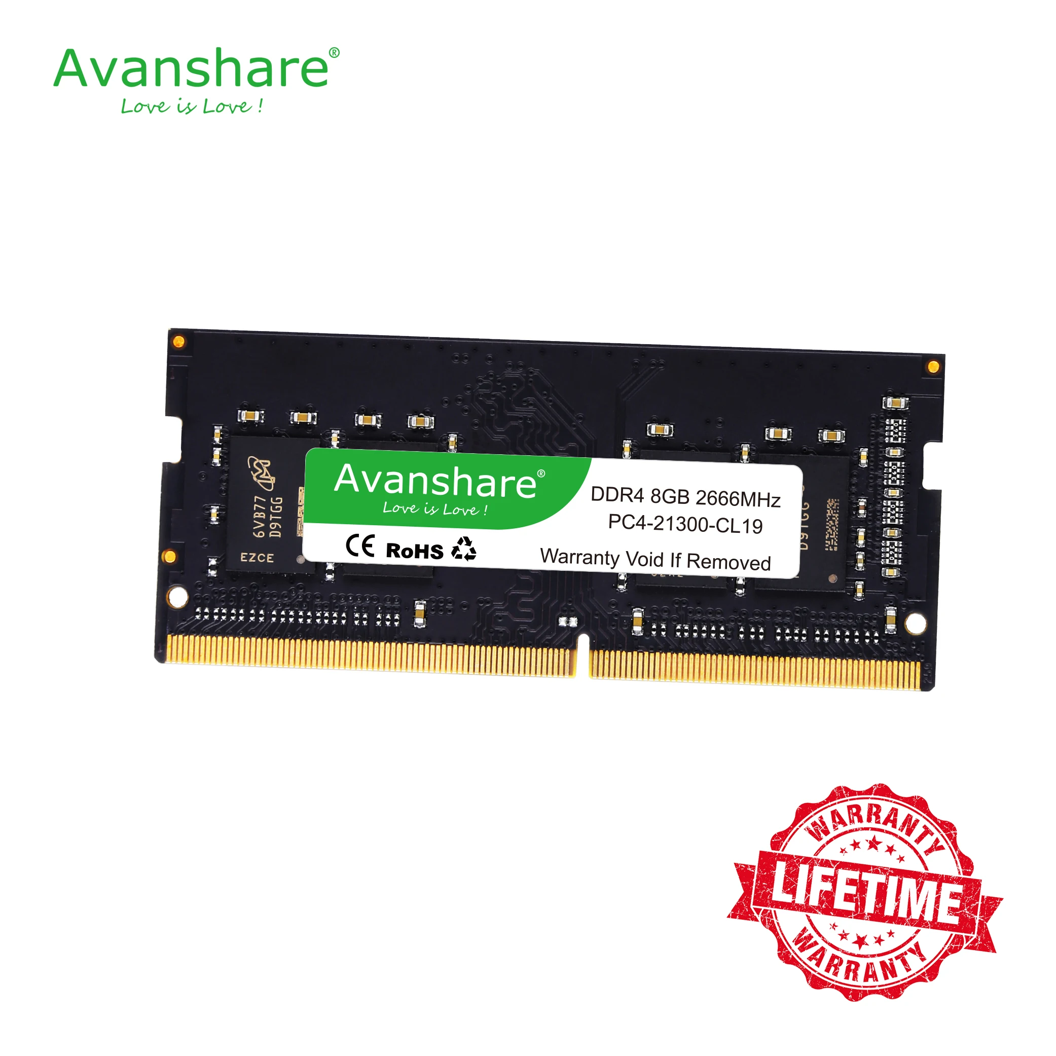 

ram ddr4 4GB 8GB 16GB memory 2400MHz 2666MHz 1.2V notebook laptop so dimm High Compatible by Avanshare