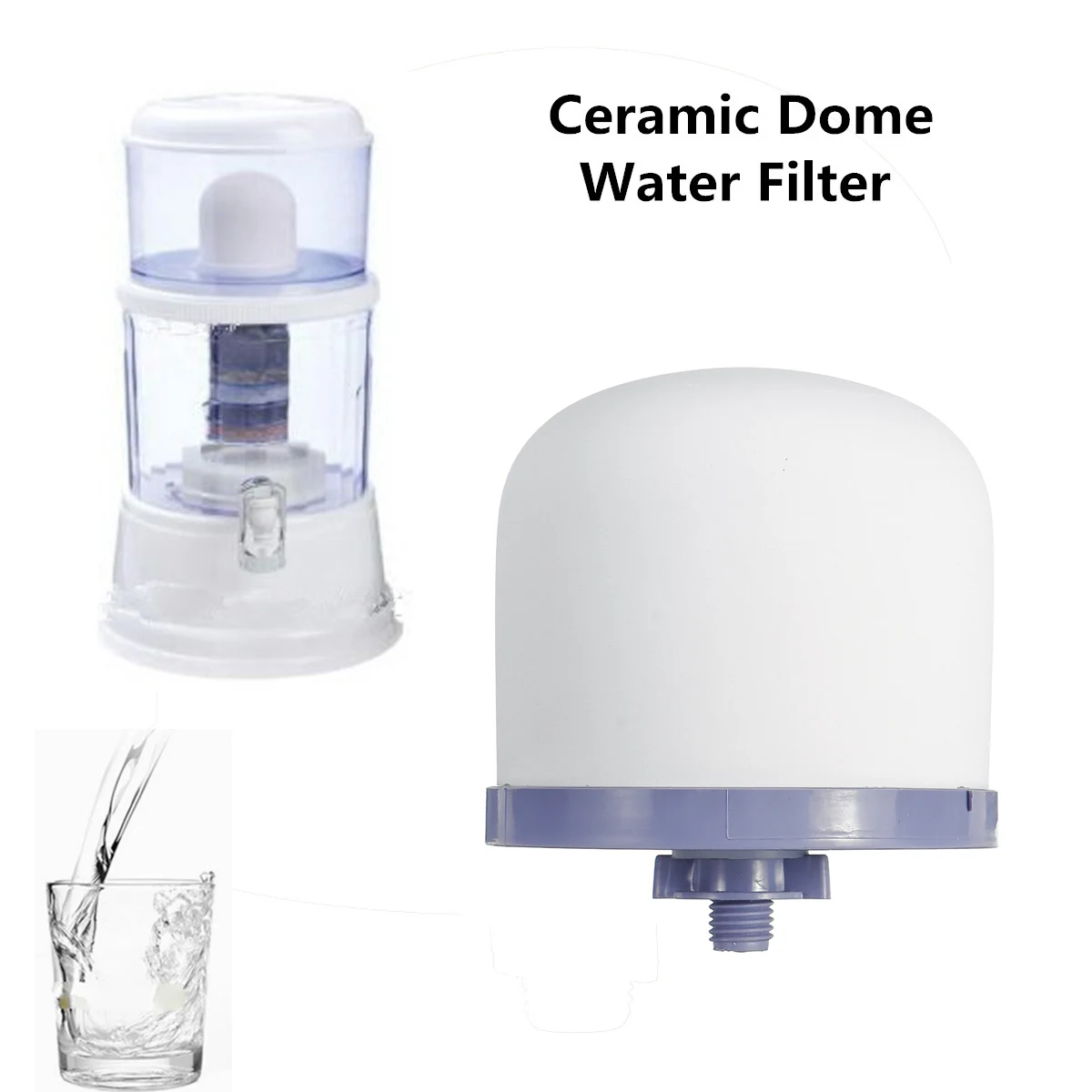 Керамический фильтр для воды полусфера фильтрующий элемент очиститель воды запчасти резервуар для воды фильтры минеральный диатомит