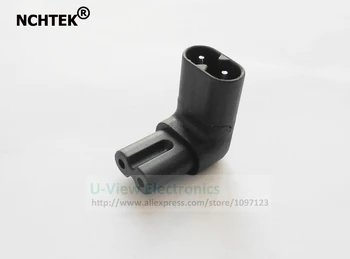 

NCHTEK Power Plug Connector, UP Down Angled IEC 320 C7 C8 Figure 8 AC Power Adapter/Free Shipping/6PCS