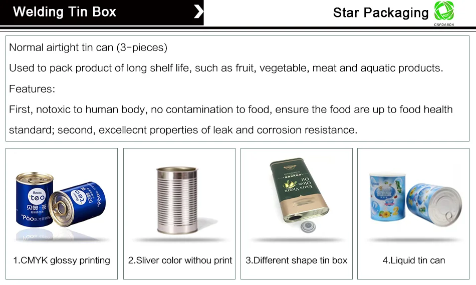 Индивидуальный сварочный герметичный из олова различных размеров дизайн различная форма Жестяная Банка упаковка индивидуальные печать металлические жестяные коробки