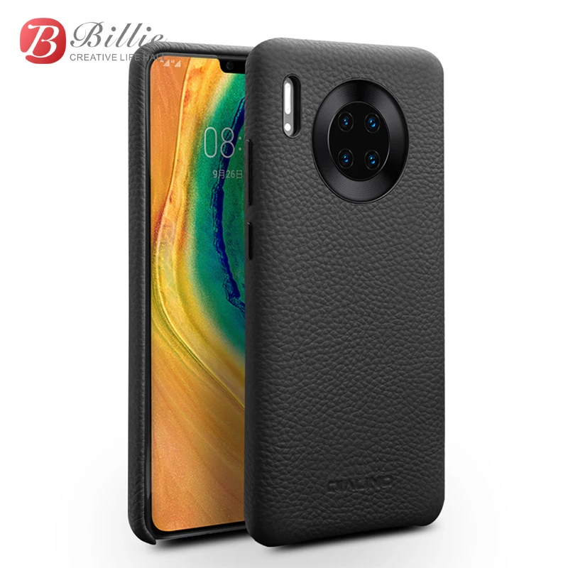 QIALINO Роскошный ультра легкий чехол из натуральной кожи для huawei mate 30 Pro модный