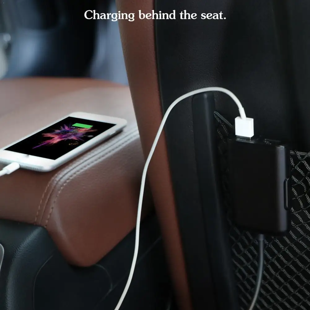 

4 USB QC 3.0 Car Charger Quick Charge 3.0 Phone Car Back Plug Charger Portable Adapter Front Fast Charger For iPhone Car S9C3