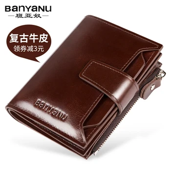

Small Leather Wallet Leaher Wallet Men Man Wallet Leather With Coin Pocket High Quality Men's Wallet Card Hoider Wallet Men Wall