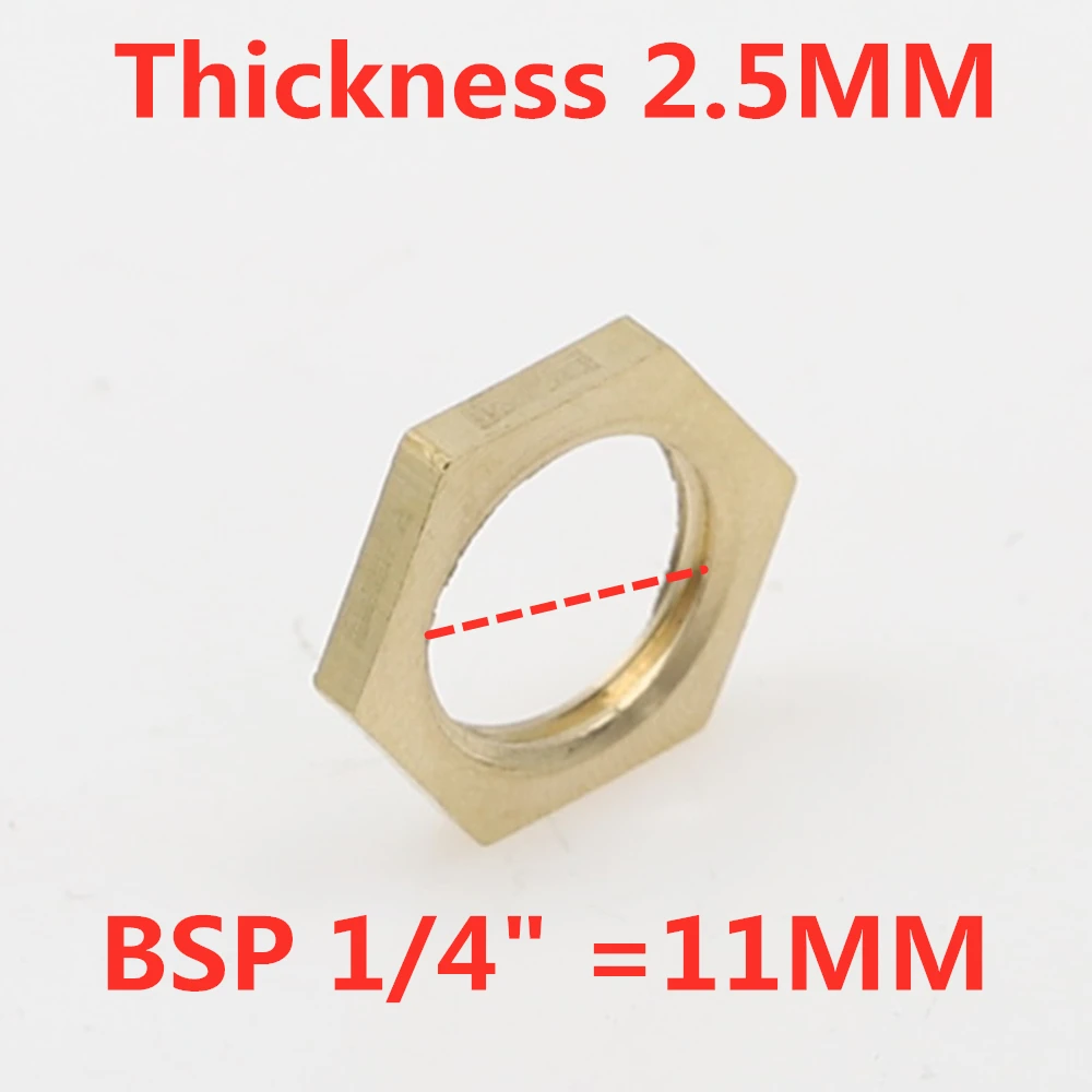 1 шт. медные шестигранные гайки фитинги для труб 1/" 1/4" 3/" 1/2" 3/4 внутренняя резьба шестигранный хвостовик крышка - Цвет: 02